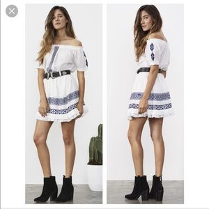 Tularosa Baxter Off Shoulder Dress